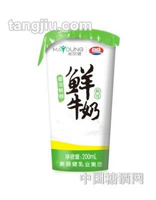 益益紙杯鮮牛奶200ml