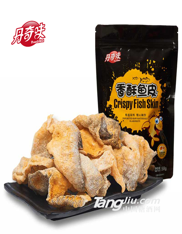 潤騰廠家咸蛋黃魚皮海鮮即食休閑零食水產(chǎn)魚類食品炸魚皮600g加工OEM