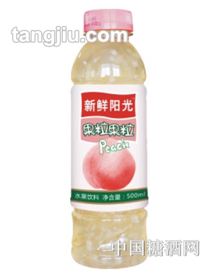 新鮮陽光椰果粒+蜜桃汁500ml