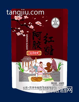 聯(lián)誼-300克功能性紅糖系列-阿膠紅糖