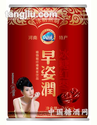 紅罐冰糖紅棗飲料早姿潤(rùn)245ml