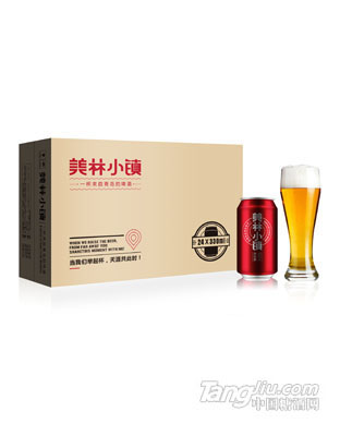 美林小鎮(zhèn)啤酒330ML紅罐包裝