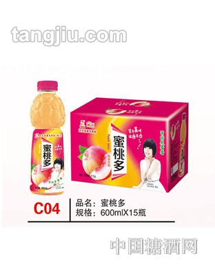 C04 品名：蜜桃多 規(guī)格：600mlx15瓶