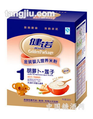 健諾1段胡蘿卜●蓮子營養(yǎng)米粉300g