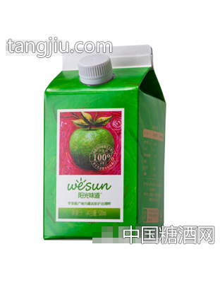 陽(yáng)光味道蘋果汁500ml(屋頂盒)