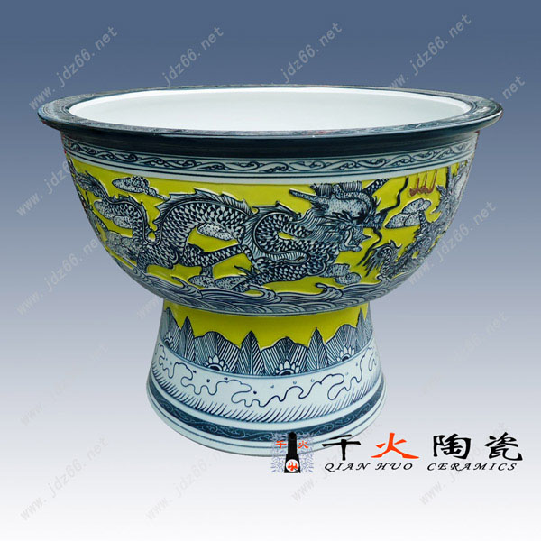 陶瓷魚(yú)缸廠家，禮品魚(yú)缸，工藝品擺件裝飾，室內(nèi)噴泉魚(yú)