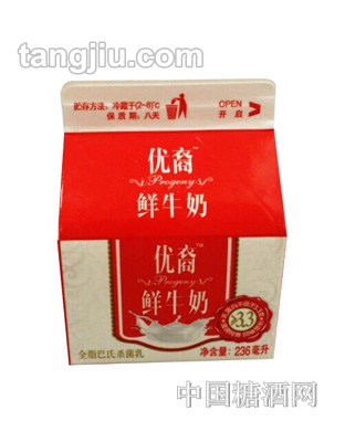 燕塘優(yōu)裔純鮮牛奶盒236ml