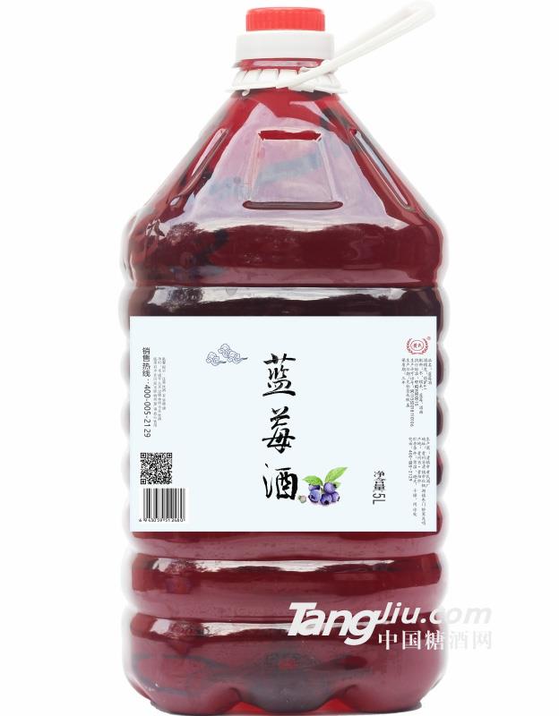 12°黃氏藍莓酒（桶裝）-5L