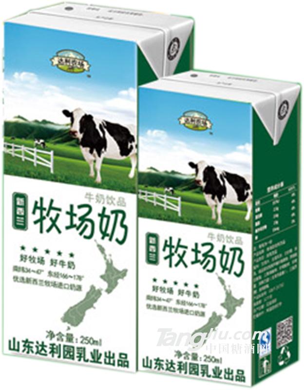 牧場(chǎng)奶牛奶250ml