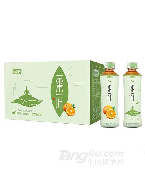 眾口妙西柚綠茶500ml